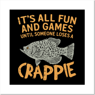 crappie fishing shirts Posters and Art